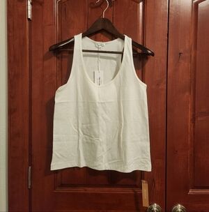 Reformation Avery Tank, White, XS, NWT